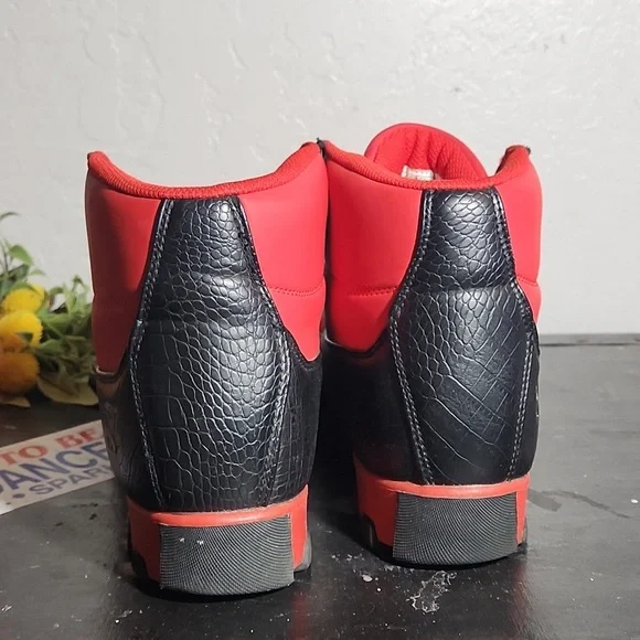 PARISH NATION Red Black Sneaker Boot 9.5 - Picture 6 of 13